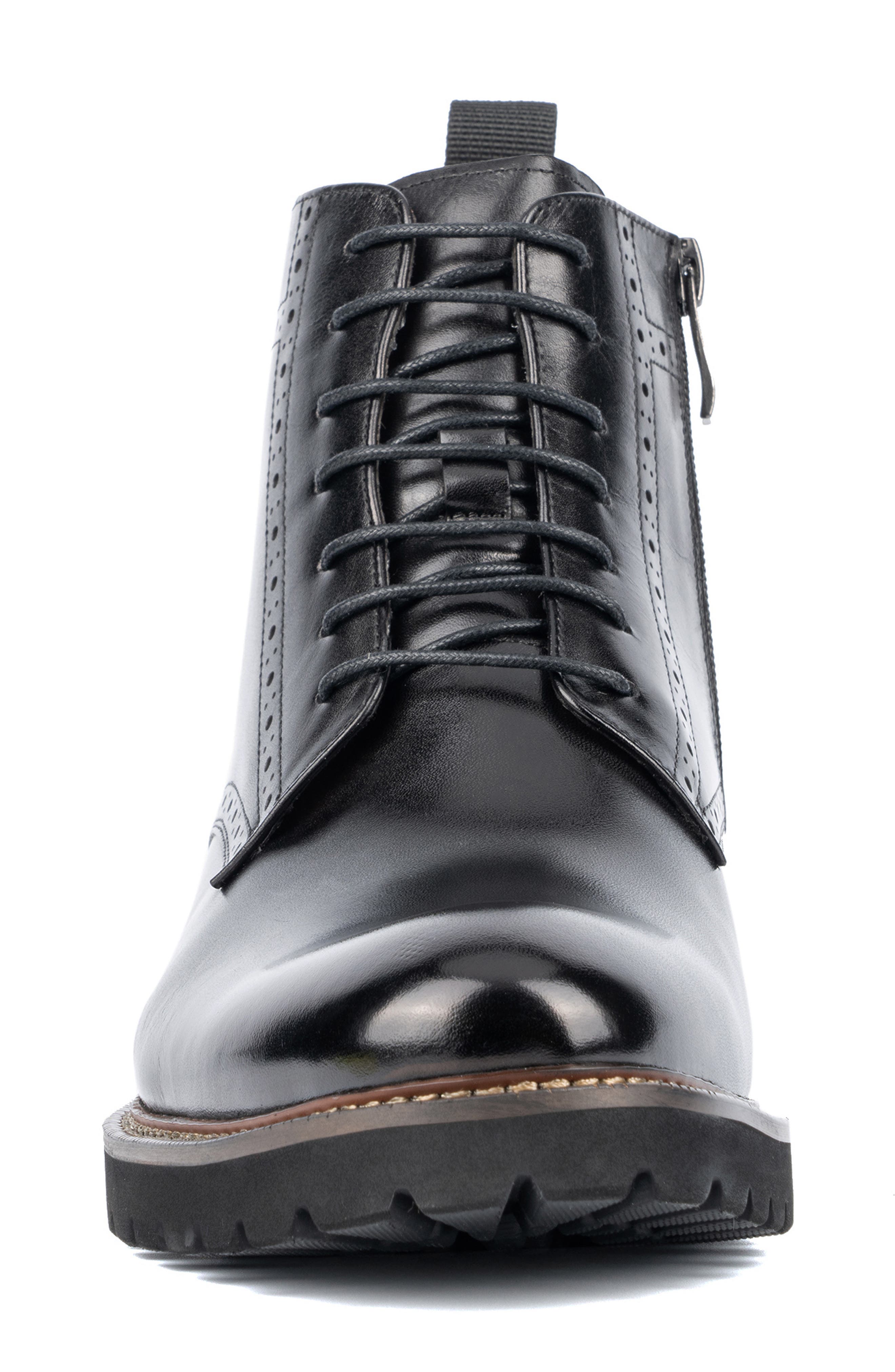 VINTAGE FOUNDRY Brogue Lug Sole Boot, Alternate, color, 