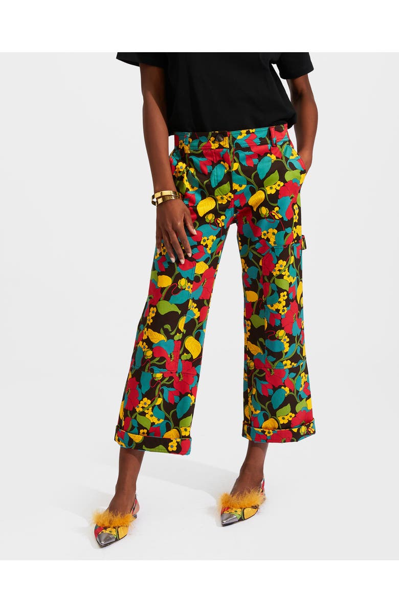 La DoubleJ Cargo Pants Vines Brown, Alternate, color, Vines Brown