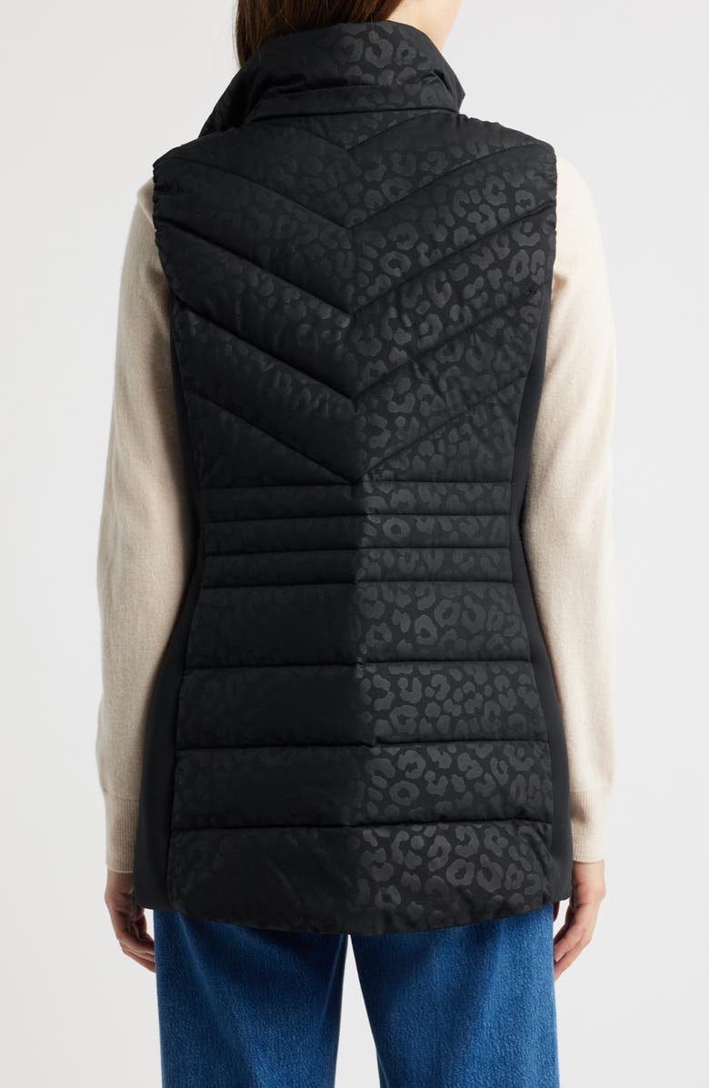 MICHAEL Michael Kors Faux Fur Trim Quilted Vest, Alternate, color,