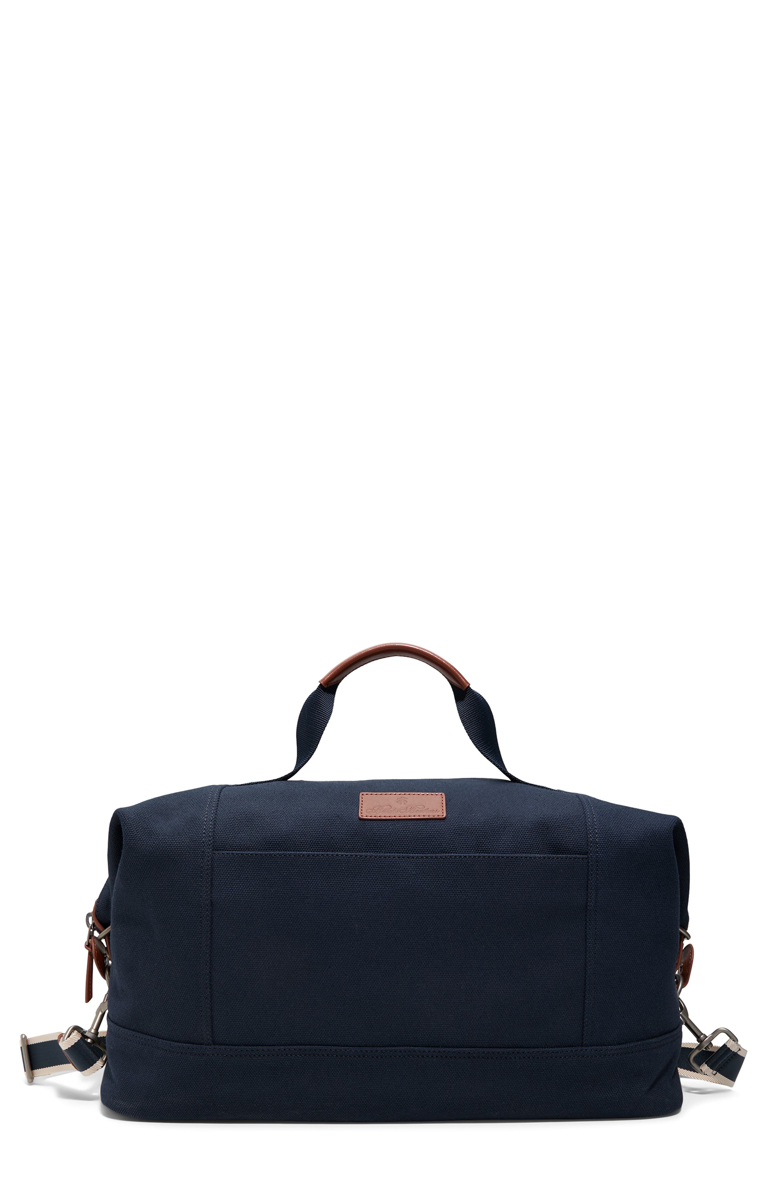 Brooks Brothers Lafayette Cotton Canvas Duffle Bag, Main, color, 