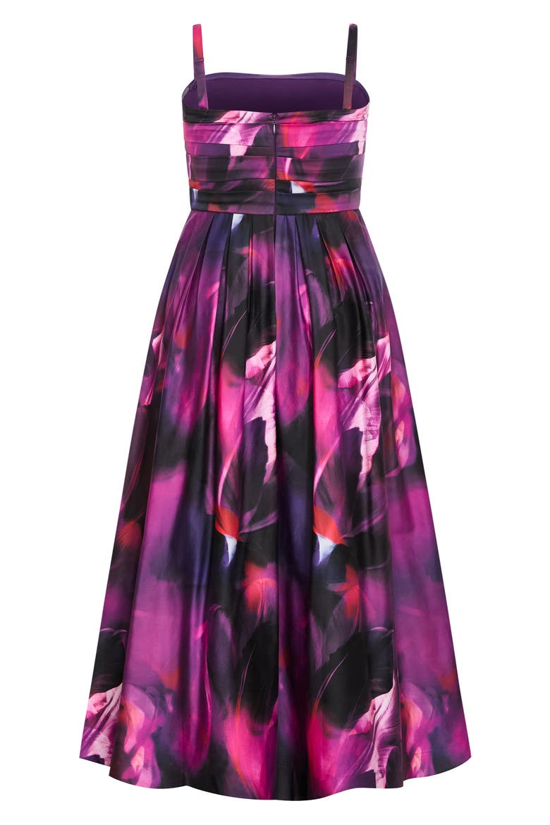 Rosalee Floral Maxi Dress, Alternate, color, VIVID BLUR