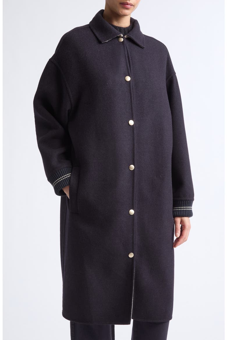 Long Wool Bomber Coat, Alternate, color, 177-92 AMETHYST GR