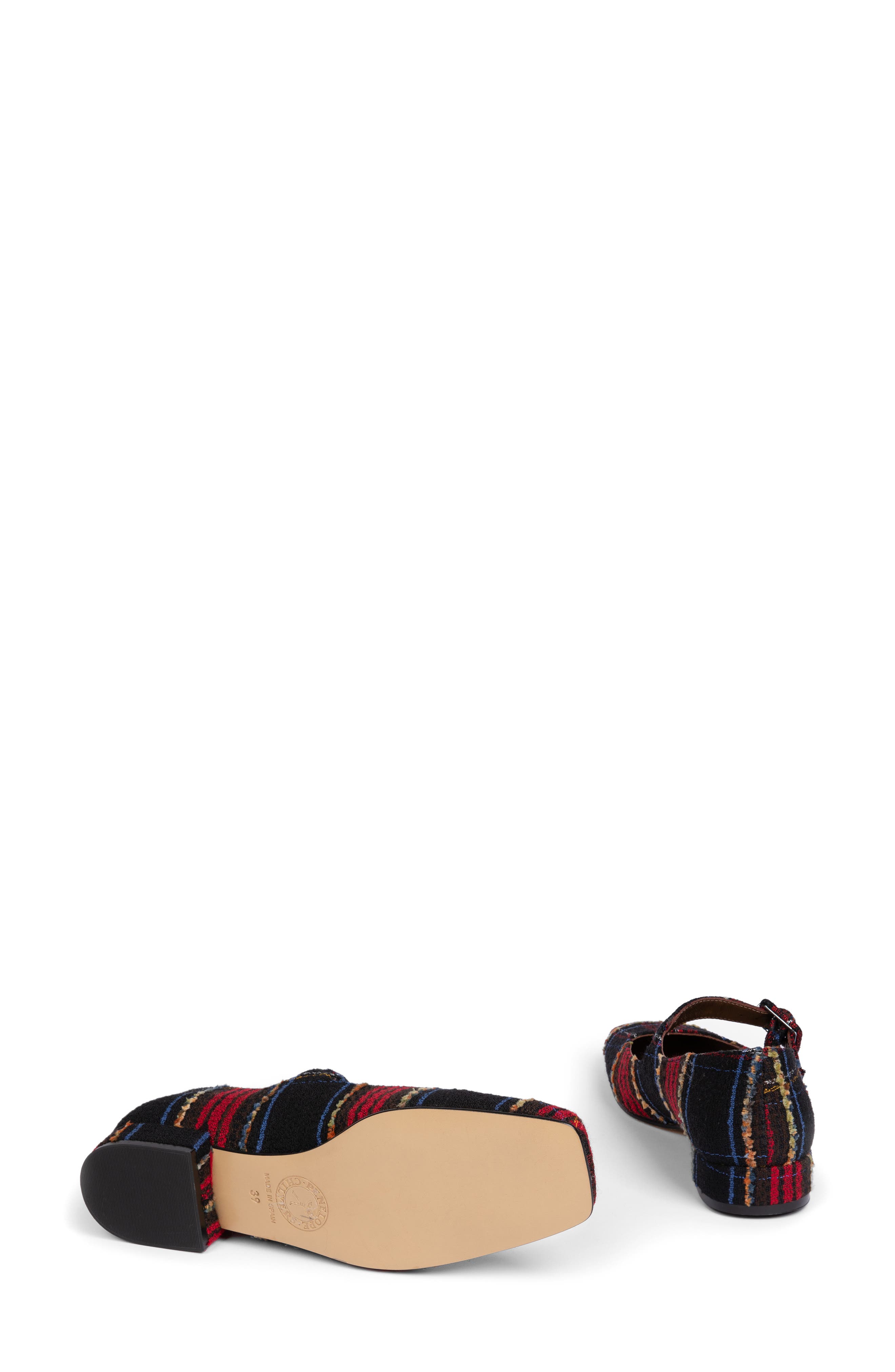 Penelope Chilvers Plaid Mary Jane, Alternate, color, Black/ Red