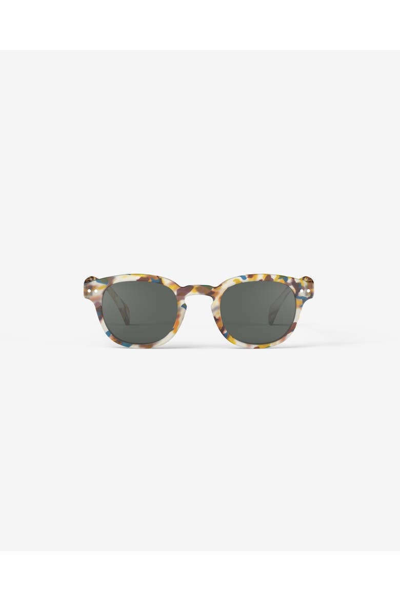 #C 49mm Square Reading Sunglasses, Main, color, Blue Tortoise