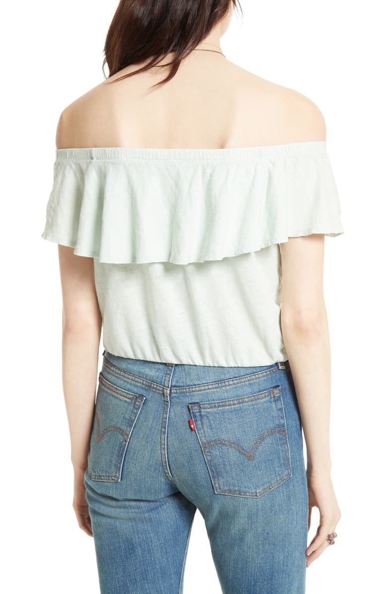 Free People Love Letter Off the Shoulder Top, Alternate, color, 