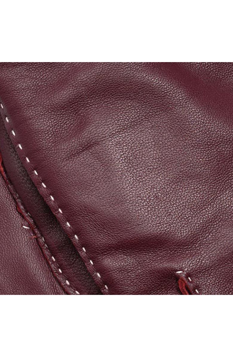 Echo Stretch Suede Fold-Up Faux Fur Cuff Gloves, Alternate, color, Chestnut