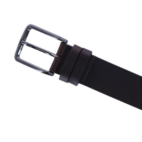 Ibex England Casual 35mm Belt With Double Loop Keeper In Dark Brown