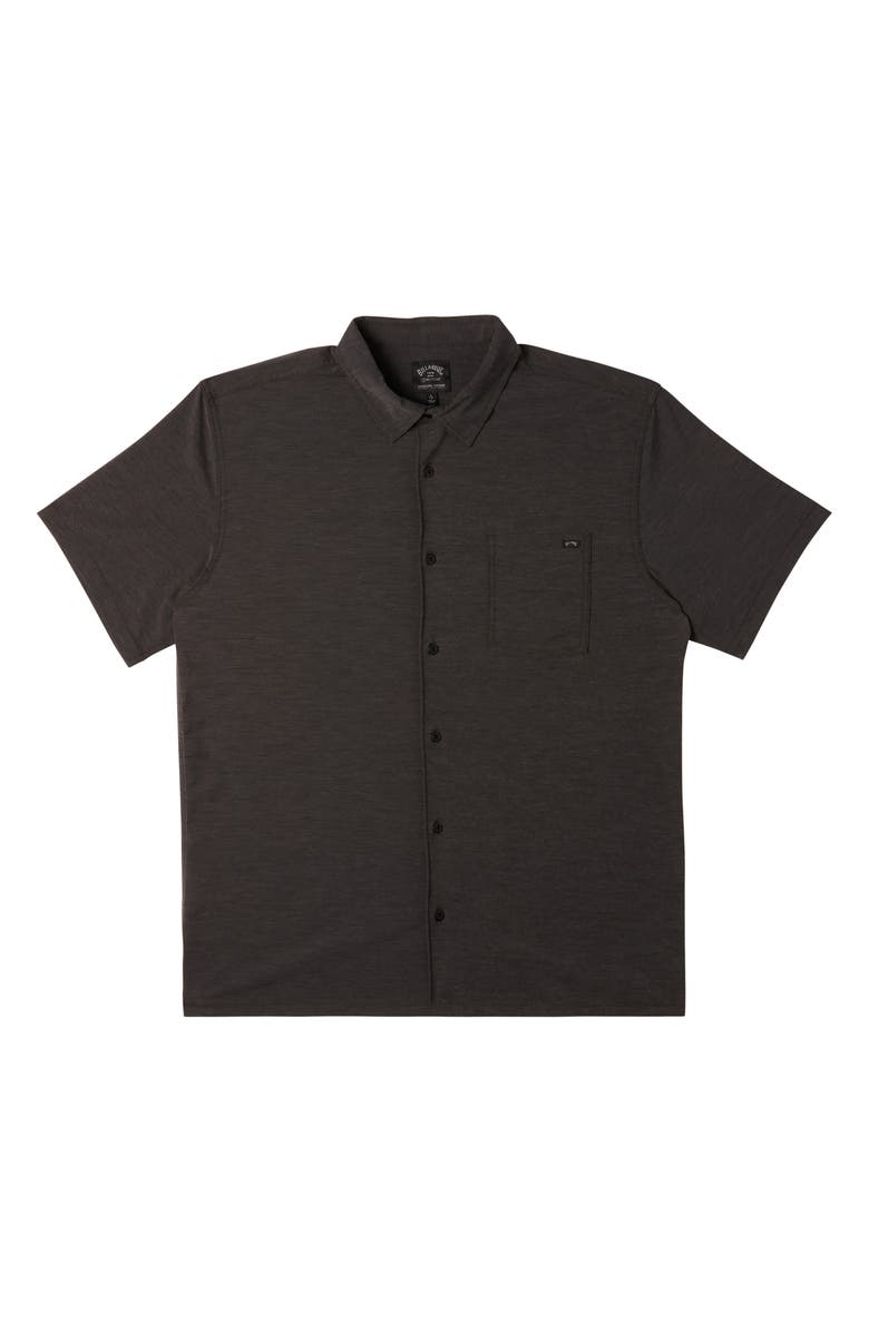 Billabong Surftrek Geo Print Short Sleeve Button-Up Shirt, Alternate, color, 