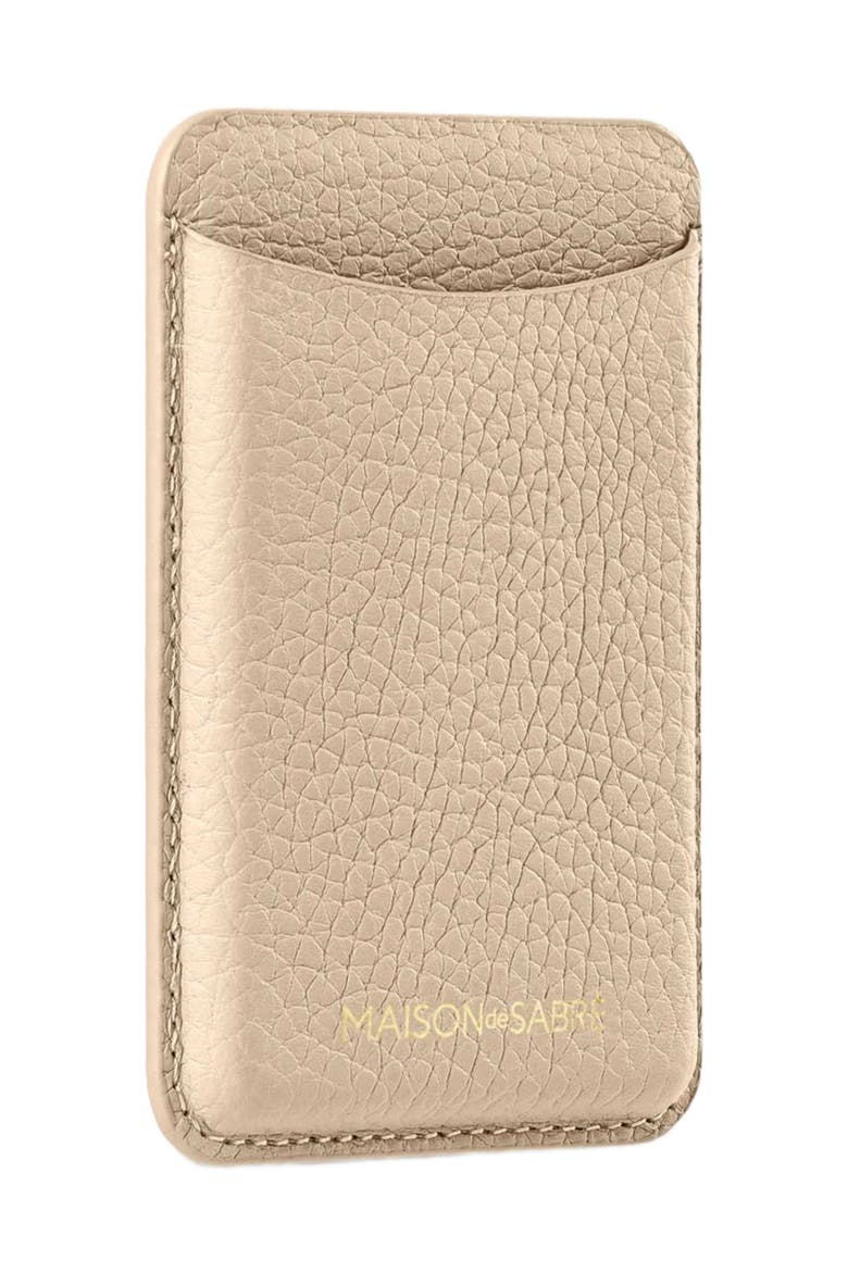 Leather MagSafe Wallet, Alternate, color, Saharan Nude