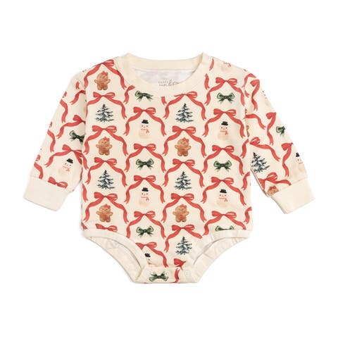 Christmas Cutie Long Sleeve Romper (Baby)
