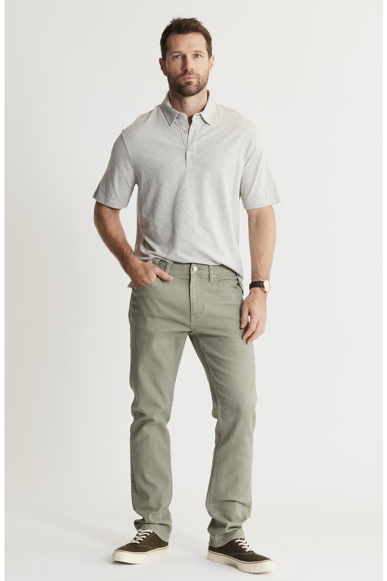 Bowery Straight Leg Denim Pants, Alternate, color, OLIVE