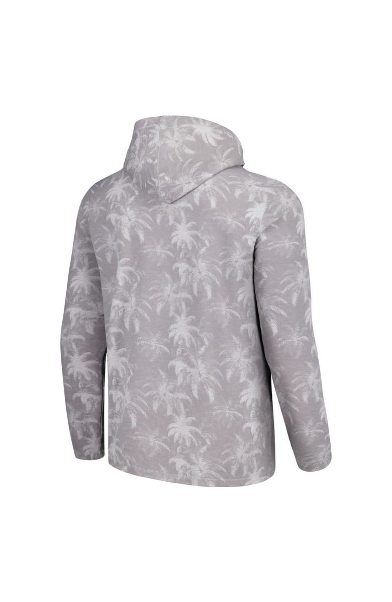 Tommy Bahama Men's Tommy Bahama Gray New York Jets Palm Frenzy Hoodie Long Sleeve T-Shirt, Alternate, color, Gray