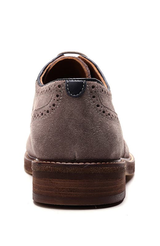 A. Veer Cambridge Wingtip Lace-up, Alternate, color, Taupe Suede