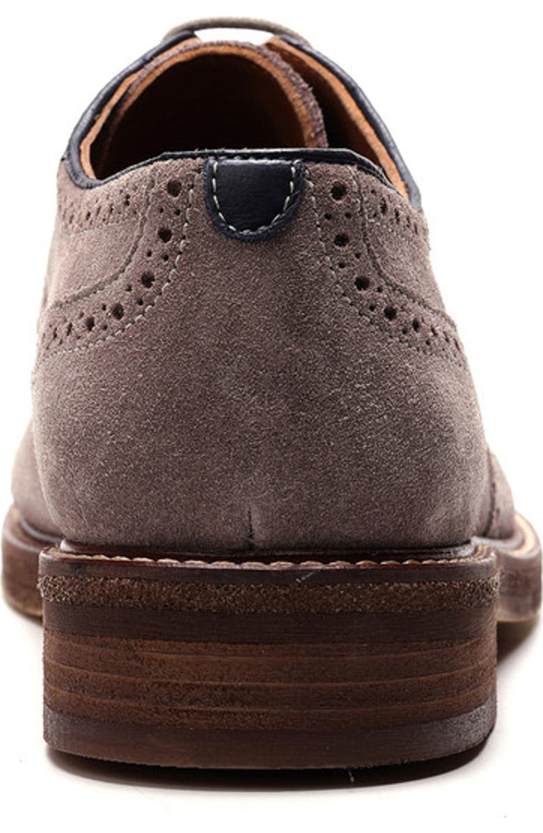 A. Veer Cambridge Wingtip Lace-up, Alternate, color, Taupe Suede
