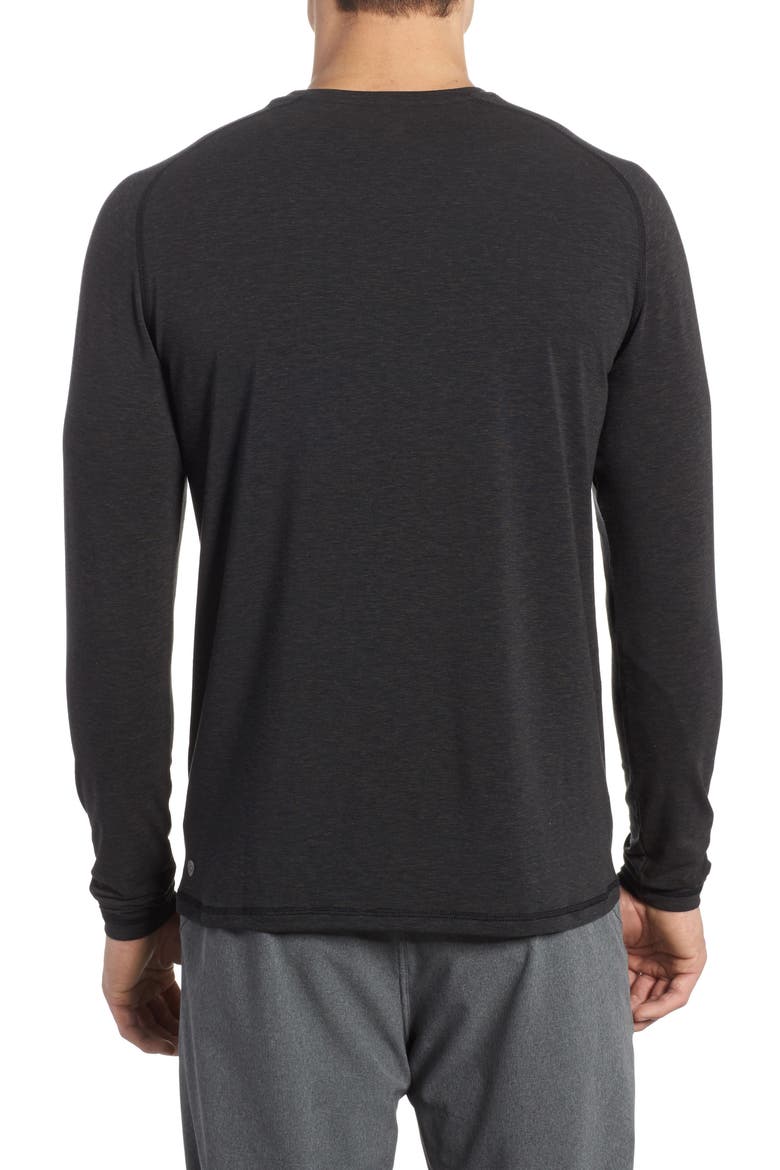 Long Sleeve Base Layer Tee, Alternate, color, BLACK OXIDE HEATHER