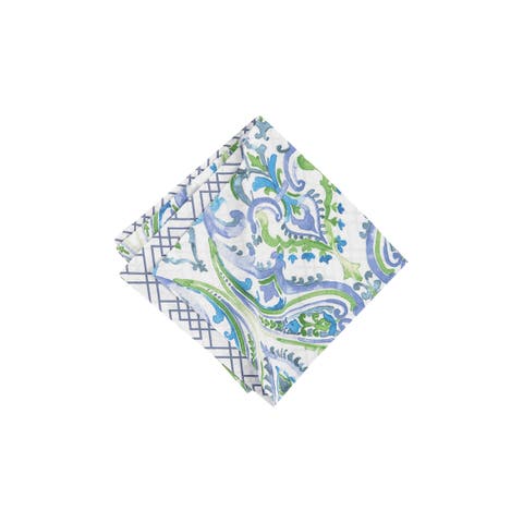 Juliet Reversible Bright Paisley Cloth Napkin Set of 6