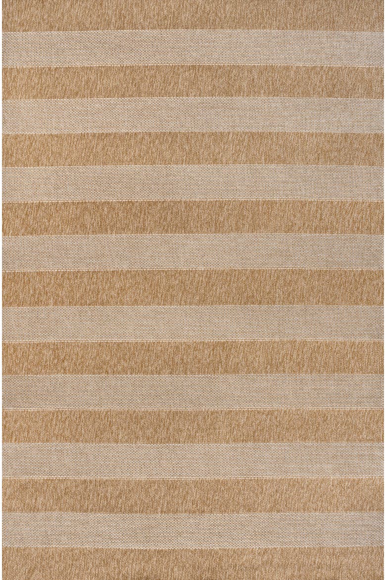 Sutton Easy Jute Modern Geometric Boho Stripe Indoor/Outdoor Area Rug, Main, color, Natural/Beige