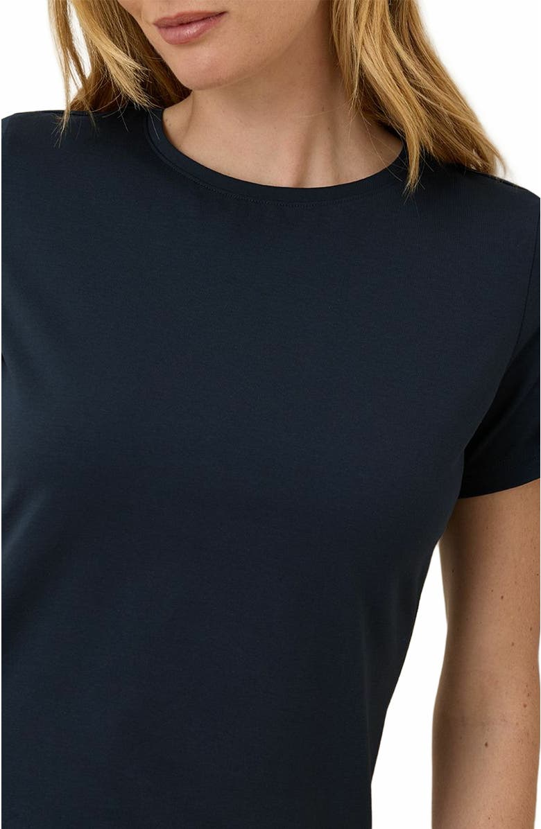 Pact Luxe Stretch Jersey Slim Tee, Alternate, color, Midnight Blue