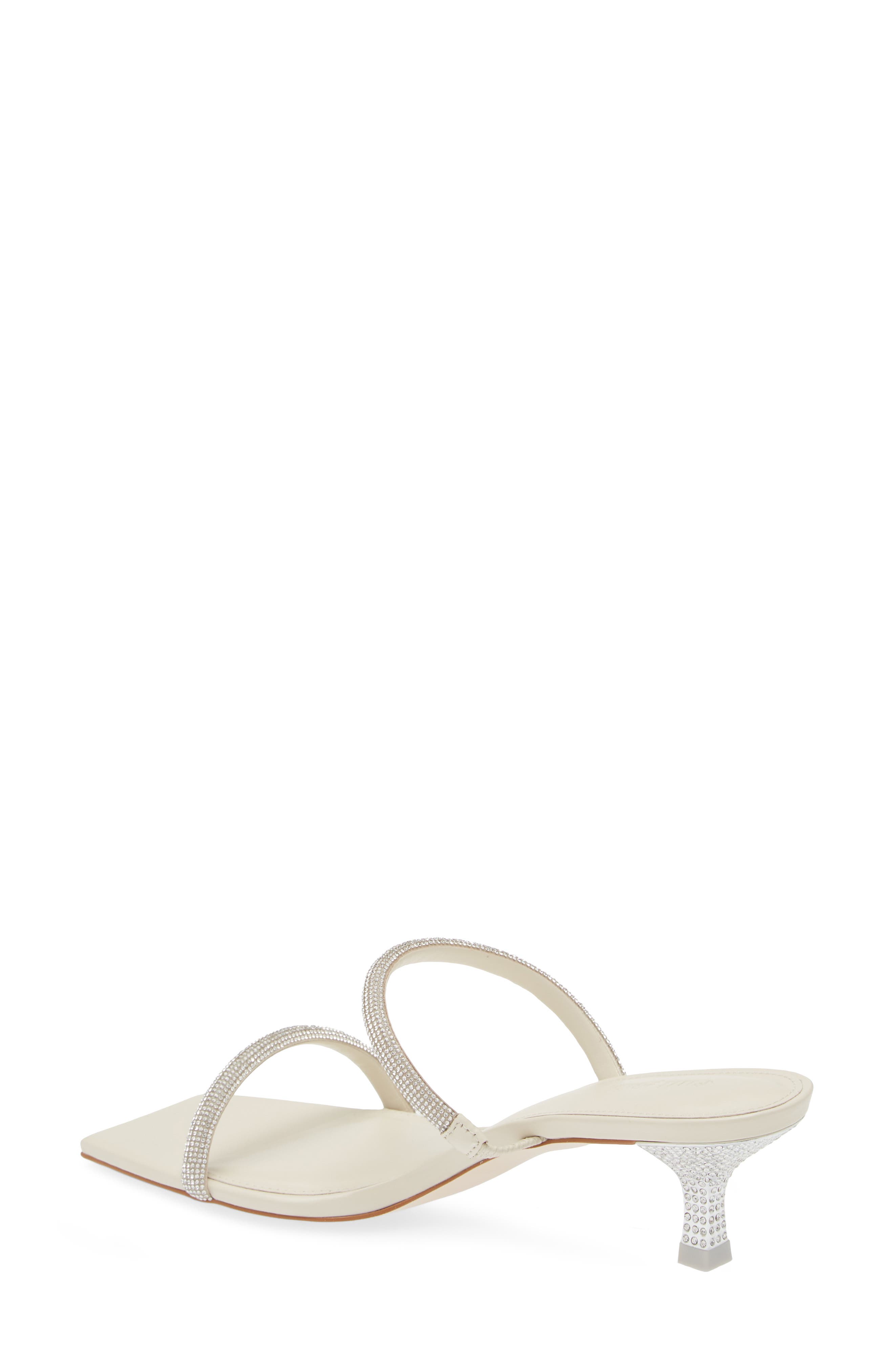 Cult Gaia Nami Crystal Kitten Heel Slide Sandal, Alternate, color, 