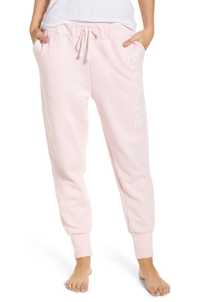 Blonde Jogger Pants, Main, color, PINK