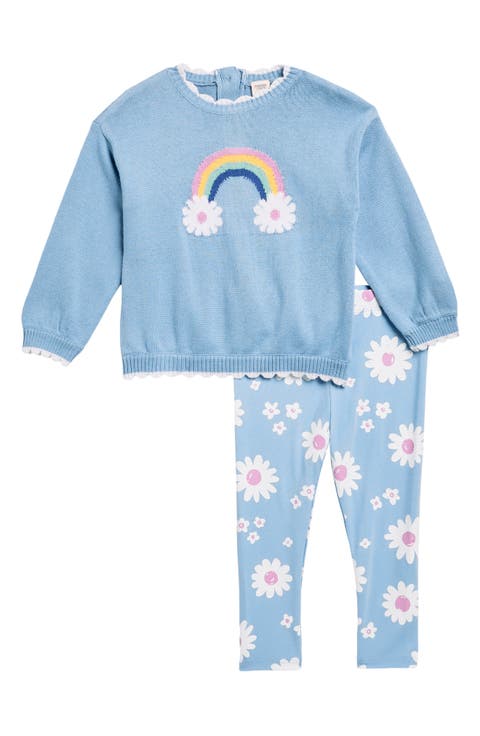 Kids' 2-Piece Pattern Sweater & Leggings Set