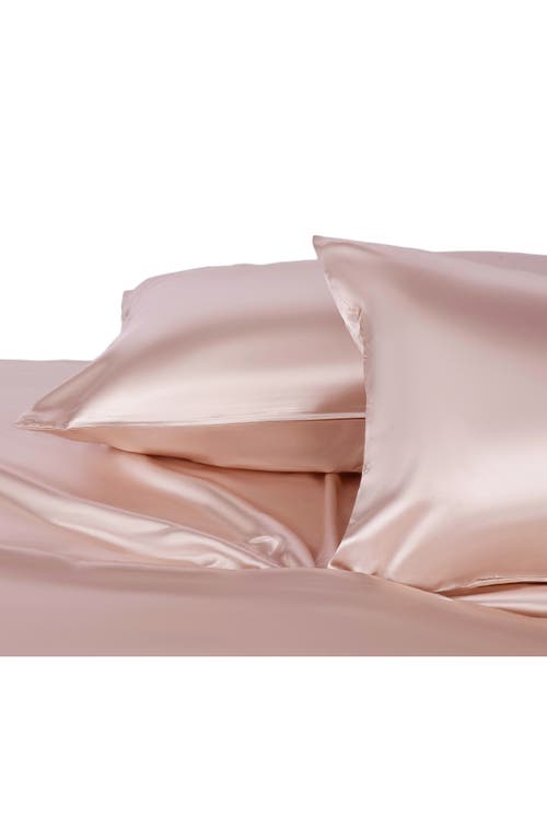 Martex Set Of 2 Elegance Satin Pillowcases In Rose Gold