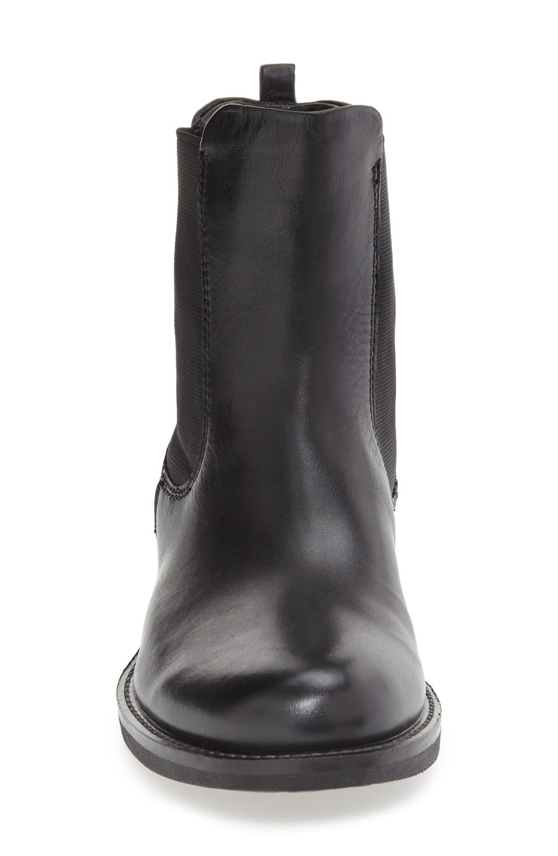 'Shape 25' Chelsea Boot, Alternate, color, BLACK LEATHER