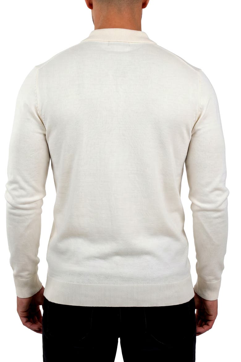 Unknown Eleven Merino Wool Polo Sweater, Alternate, color, WHITE