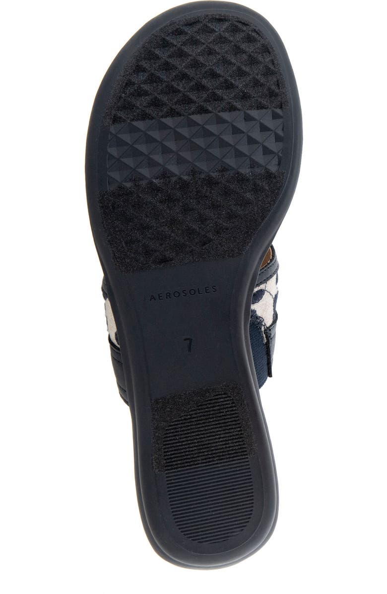 Aerosoles Illia Pointed Toe Sandal, Alternate, color, Natural/ Navy Floral