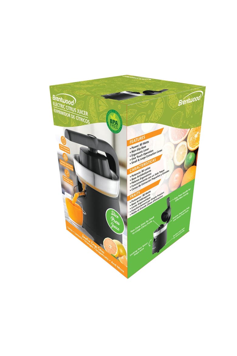 80 Watt Electric Citrus Juicer, Alternate, color, Black