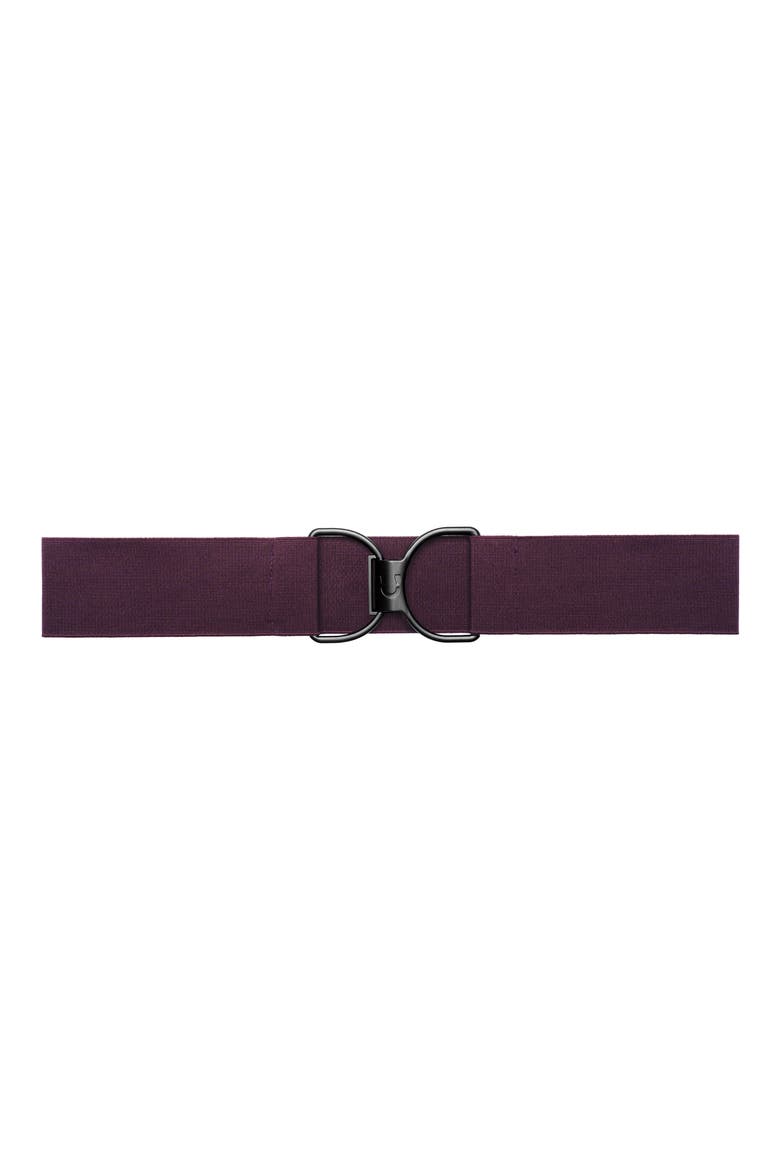 Sugarplum & Matte Black Clasp Stretch Belt, Main, color, SUGARPLUM