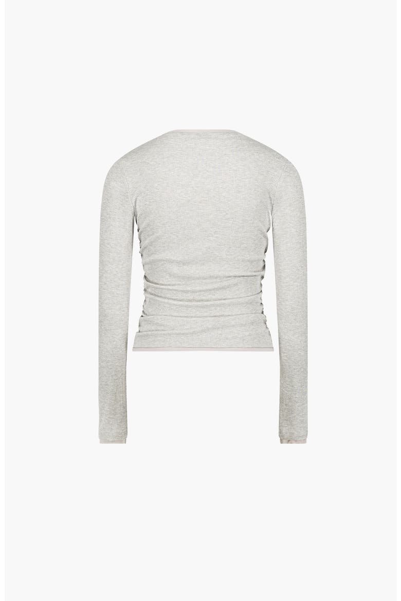 Maja Rib Jersey Cardigan, Alternate, color, Light Grey