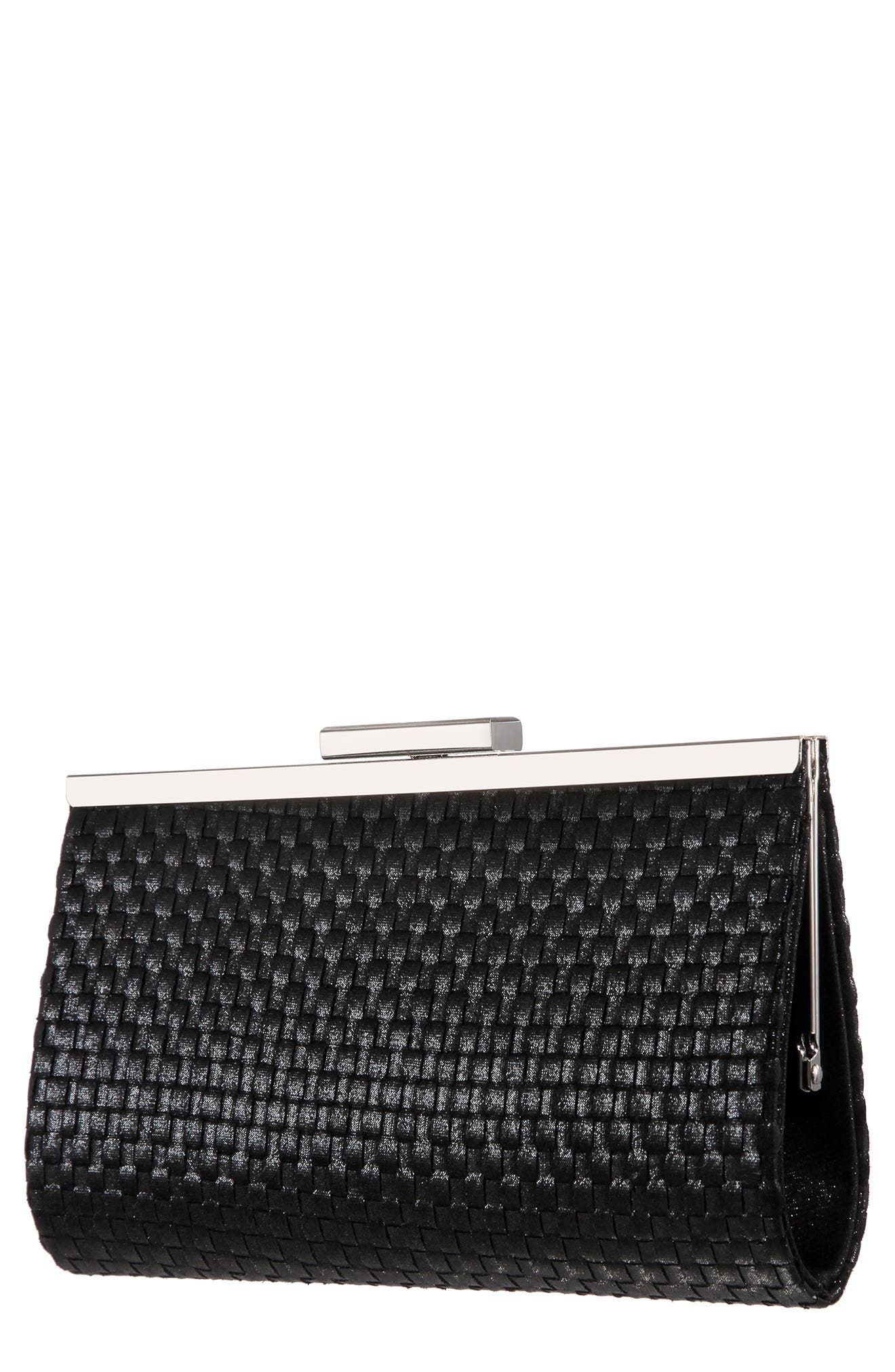 Nina Lena Woven Frame Clutch, Alternate, color, 