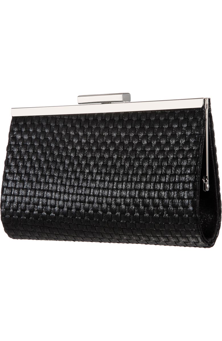 Nina Lena Woven Frame Clutch, Alternate, color,
