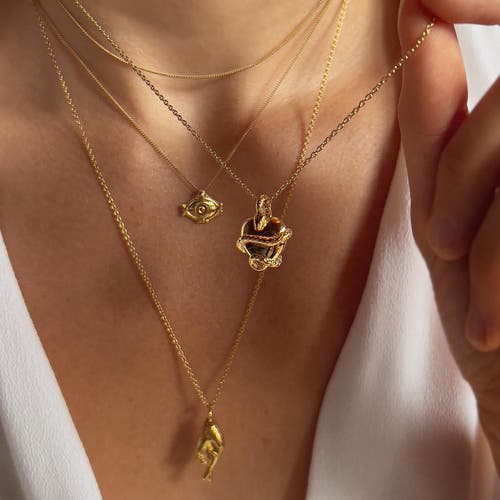 Astor & Orion Women's Wise Heart Gold Charm Necklace In Gold