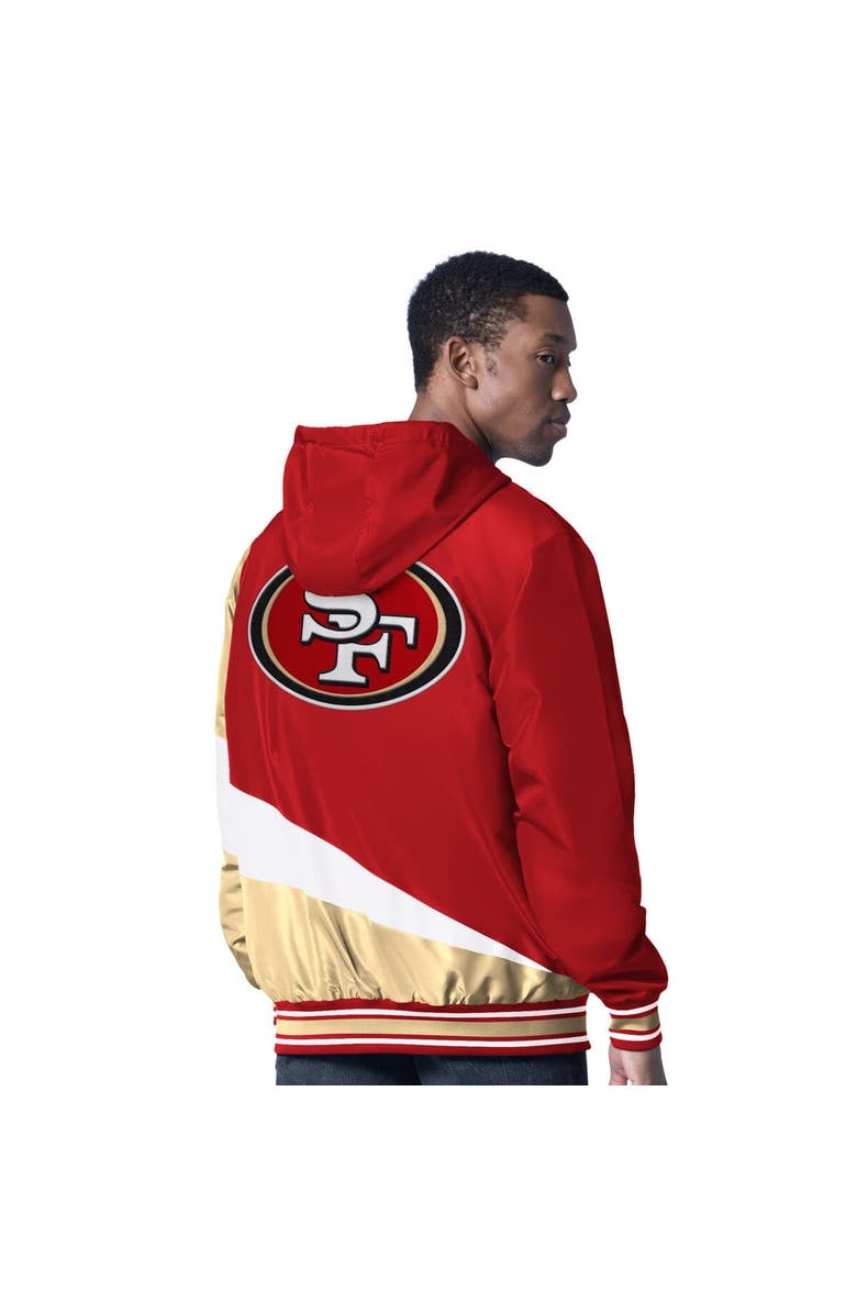 G-III SPORTS BY CARL BANKS Men's G-III Sports by Carl Banks Scarlet/Charcoal San Francisco 49ers Dual Threat Reversable Full-Zip Hooded Jacket, Alternate, color, Scarlet