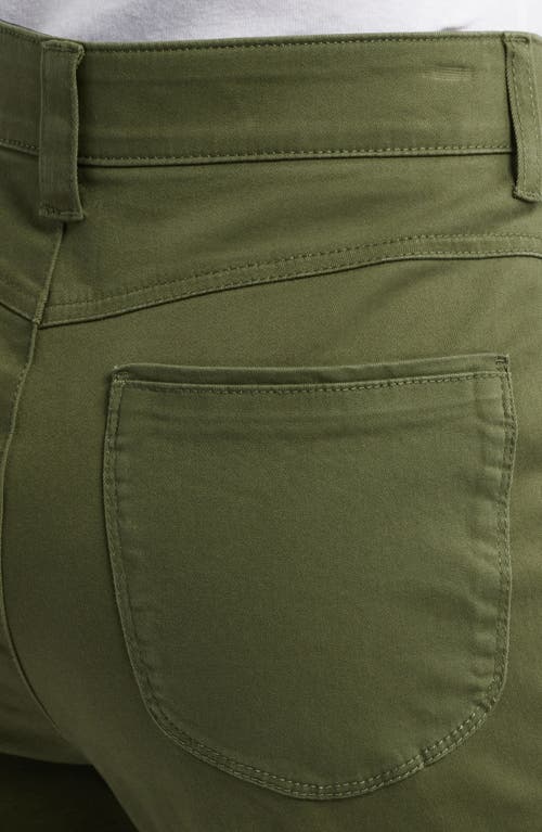Wit & Wisdom Skyrise Slim Straight Leg Twill Pants In Celadon