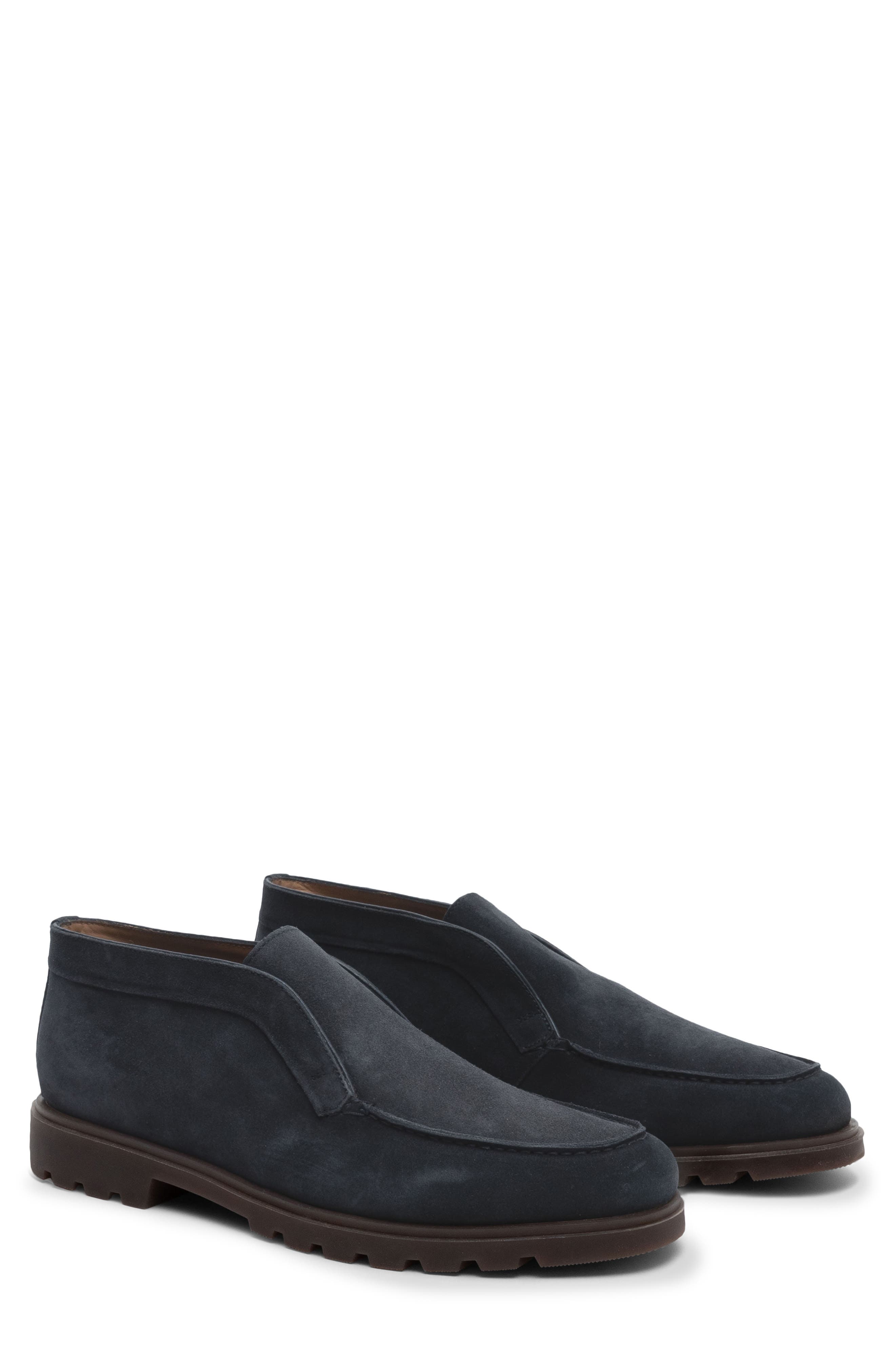 Darcy Suede Leather Desert Boot, Main, color, NAVY