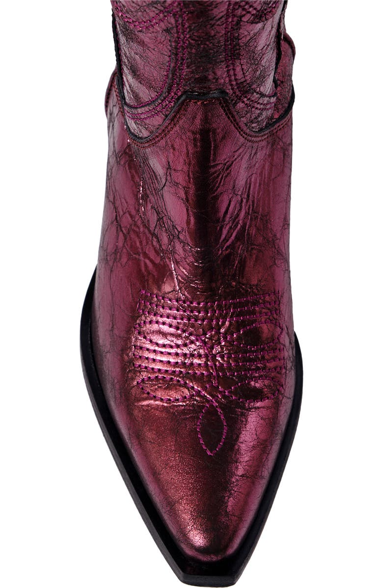 Free People Moody Metallic Western Boot, Alternate, color,