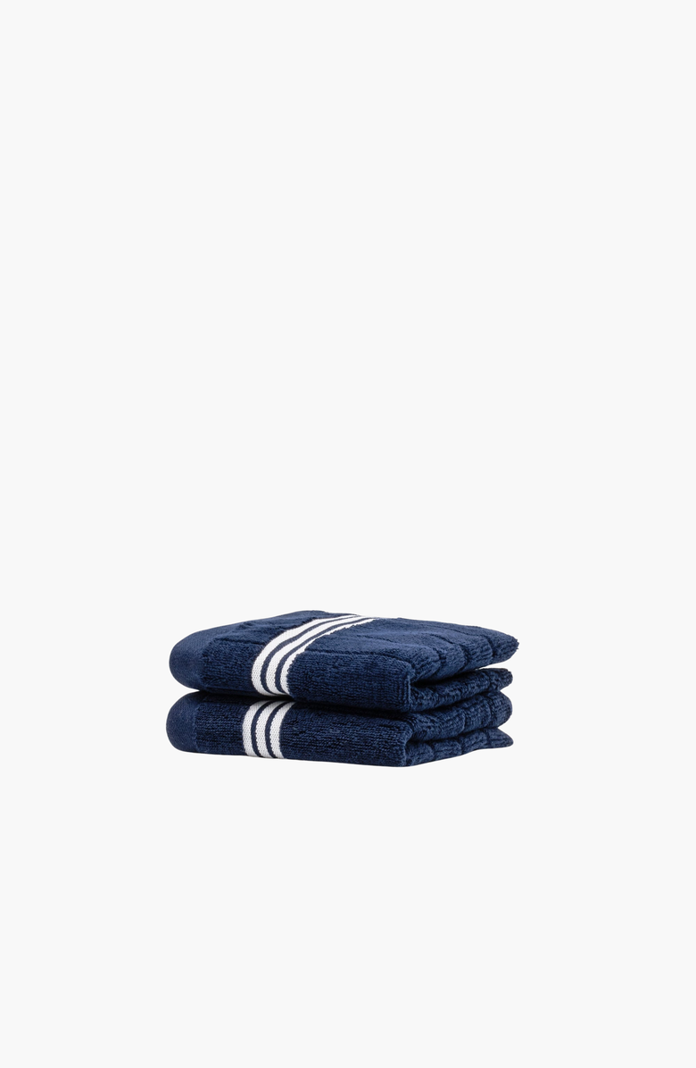 Italic Nautilus 2-Piece Washcloth Set, Alternate, color, Navy / White