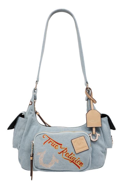 Multipatch Denim Hobo Bag