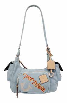 True Religion Multipatch Denim Hobo Bag