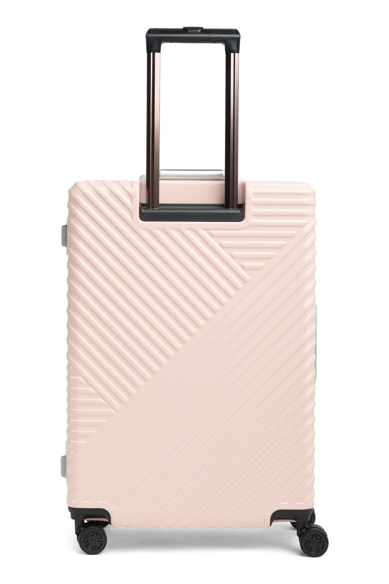 Zion 26" Aluminum Hardside Spinner Suitcase, Alternate, color, PINK