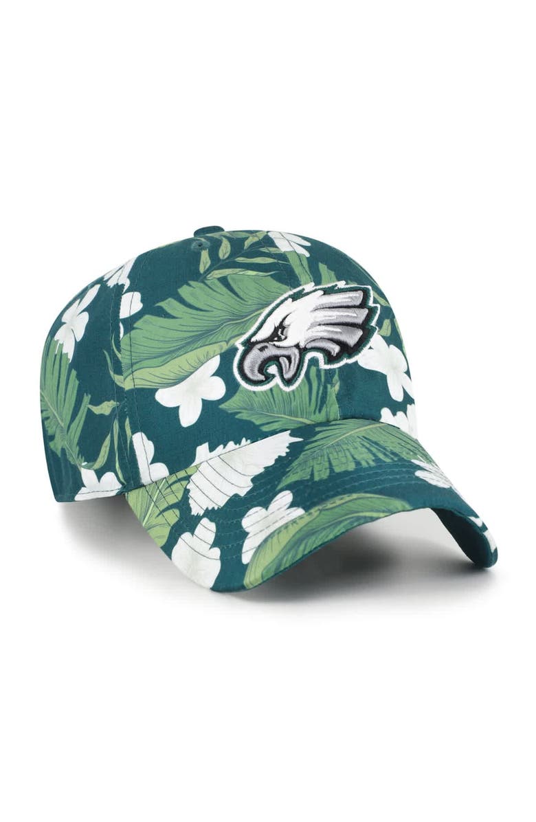 '47 Men's '47 Midnight Green Philadelphia Eagles Beach Side Clean Up Adjustable Hat, Alternate, color, Green