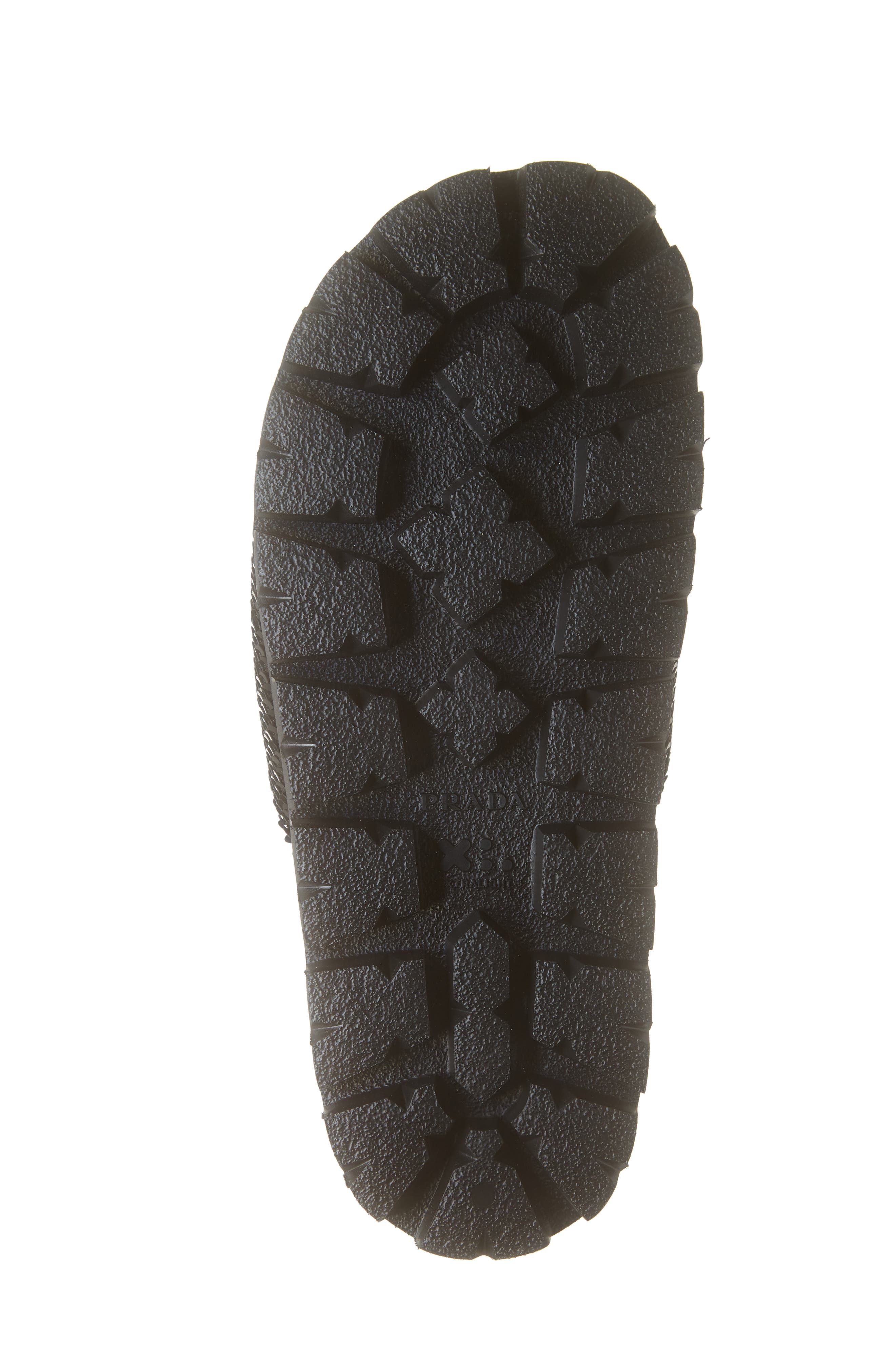 Prada Logo Sequin Slide Sandal, Alternate, color, 