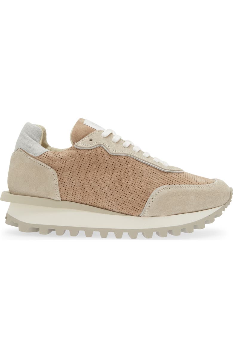 Eleventy Perforated Low Top Sneaker, Alternate, color,