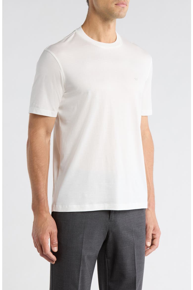 Lyocell & Cotton T-Shirt, Alternate, color, SOLID WHITE