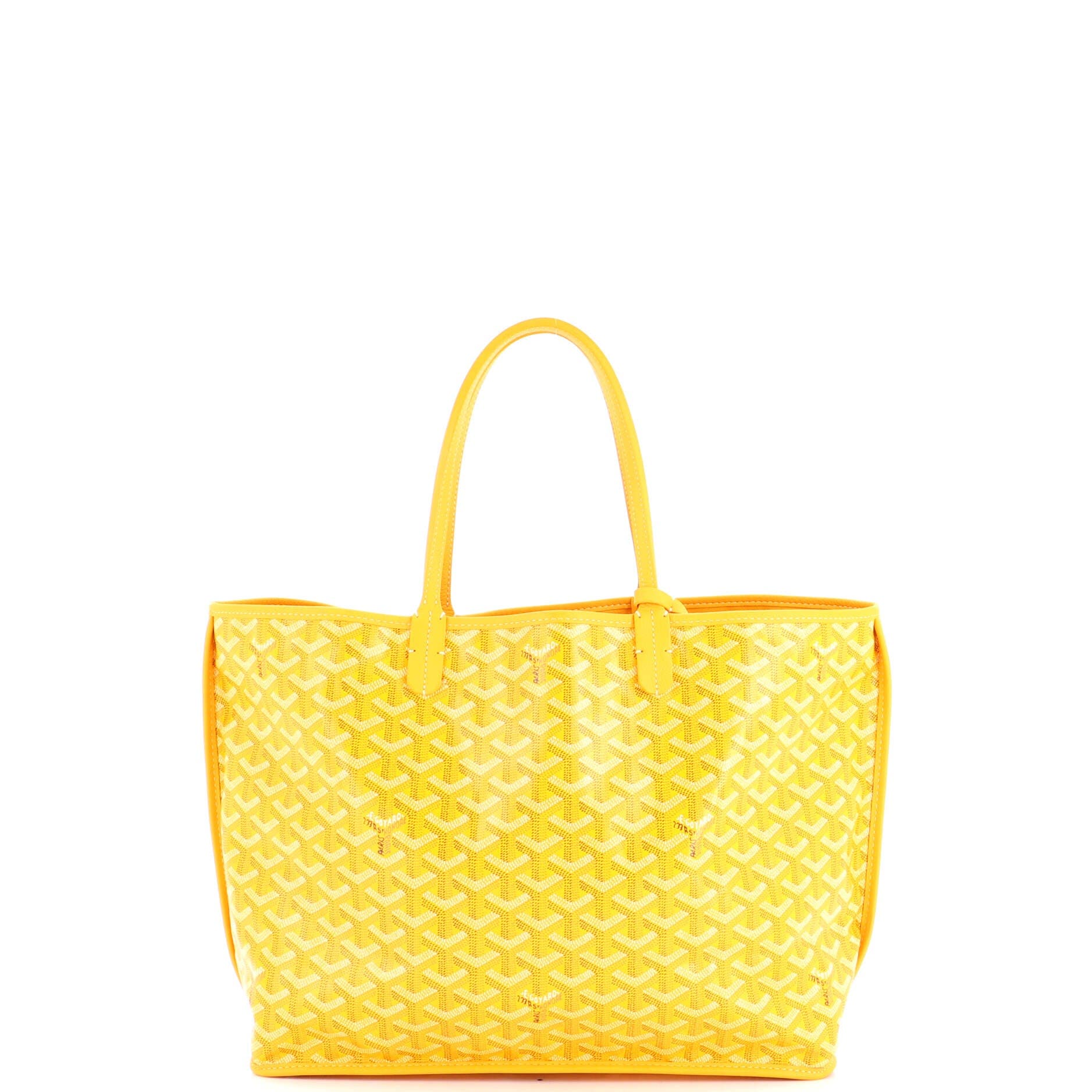 Pre-Owned Goyard Anjou Reversible Tote Coated Canvas PM, Alternate, color, Yellow