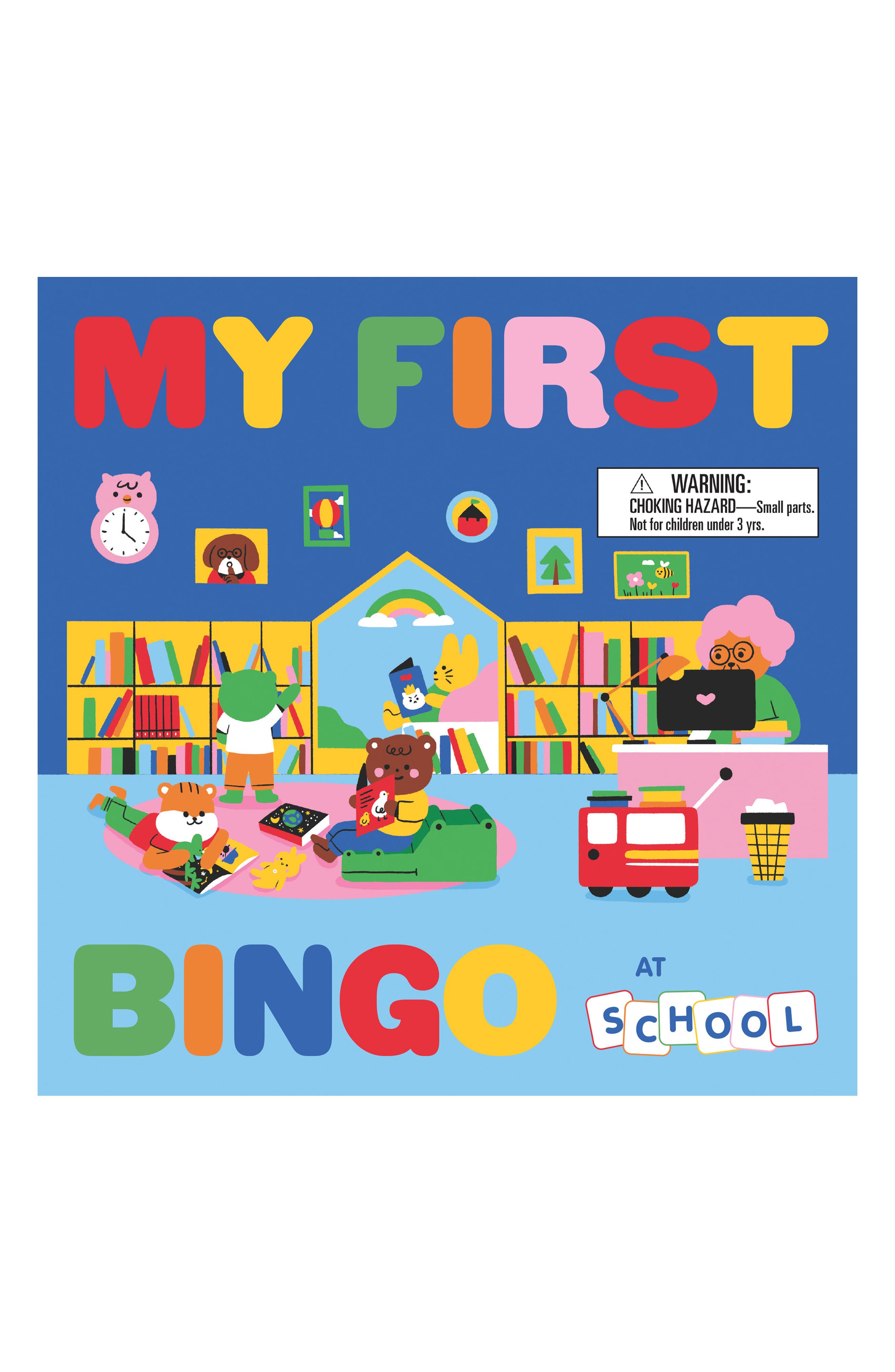 Chronicle Books My First Bingo at School Game in Blue Multi 