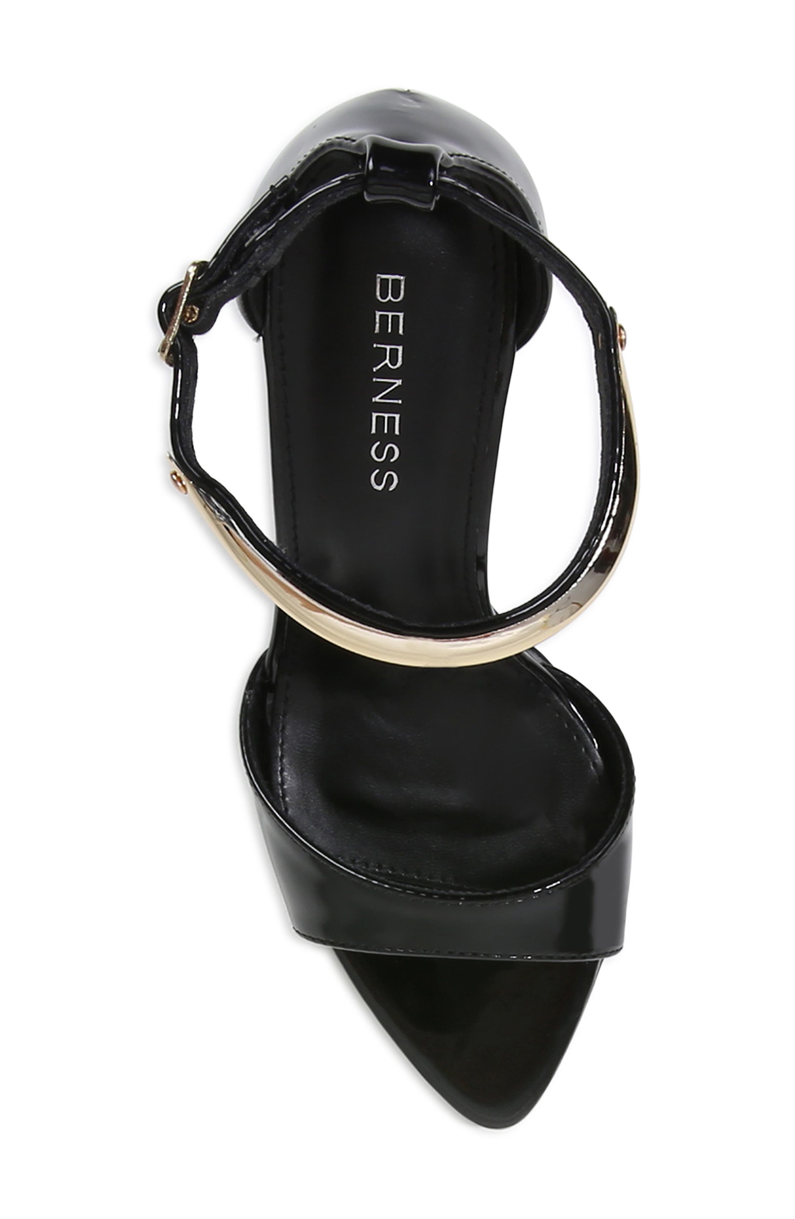 BERNESS Ankle Strap Sandal, Alternate, color, Black